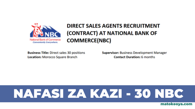 30 Contract Direct Sales Jobs at NBC Morocco Square Branch