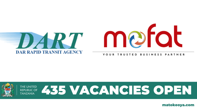 435 Vacancies Open at DART - MOFAT Tanzania