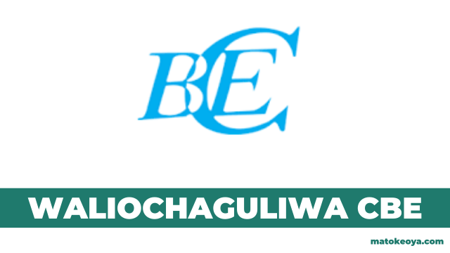 Matokeo ya Waliochaguliwa CBE Selected Applicants 2025-26 COAS