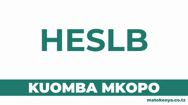 Jinsi ya Kuomba Mkopo HESLB 2025-26 SIPA OLAS