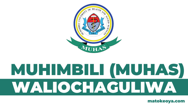 Matokeo ya Waliochaguliwa MUHAS Selected Applicants 2025-26 OAS