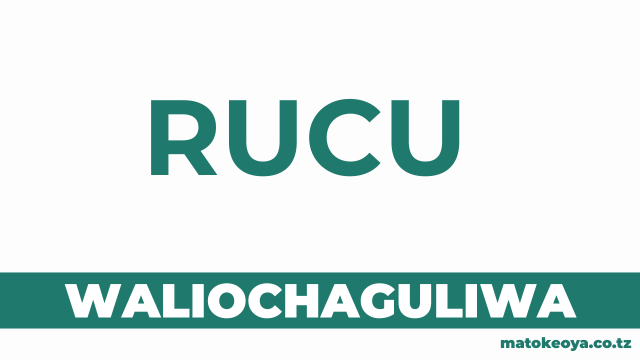 Matokeo ya Waliochaguliwa RUCU 2025-26 OAS
