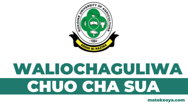 Matokeo ya Waliochaguliwa SUA Selected Applicants 2025-26 OAS