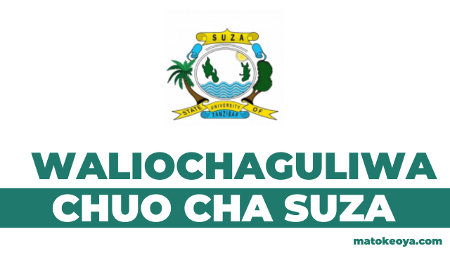 Matokeo ya Waliochaguliwa SUZA Selected Applicants 2025-26 OAS