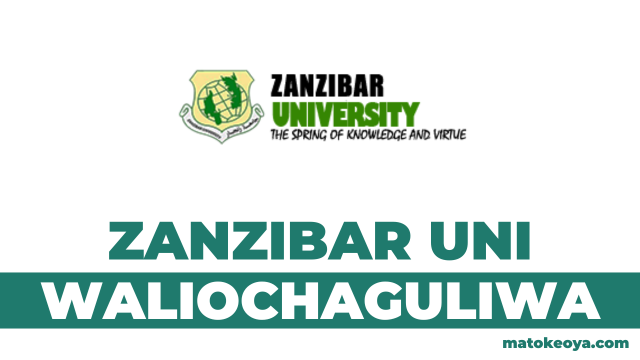 Matokeo ya Waliochaguliwa Zanzibar Selected Applicants 2025-26 OAS