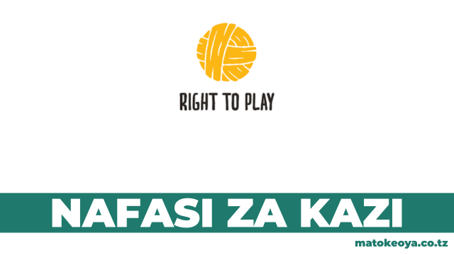 Right To Play Tanzania Hiring Driver