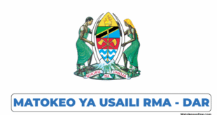 Matokeo ya Usaili Jiji la Dar Es Salaam RMA